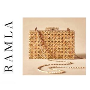 Ramla Official Asilah Cane Crossbody Bag/ Brand New In Box